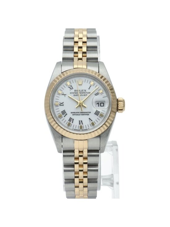 Rolex Datejust Watch Box 18k Yellow Gold SS White Polished main image 6